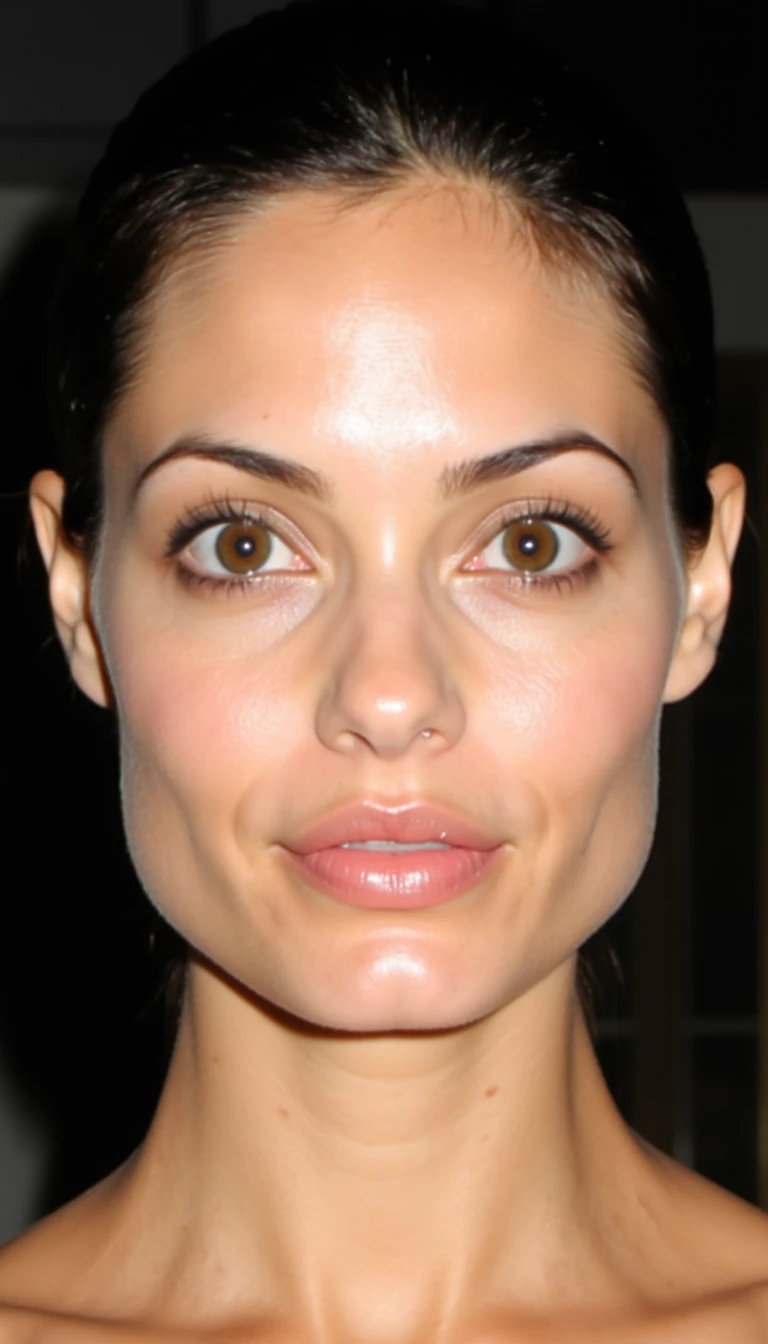 High facial symmetry
– Subconsciously associated with health and good genetics.

Large, wide-set eyes
– Suggest youth and softness. Slight upturn (cat-eye shape) adds sensuality.

Full lips
– Plump, well-defined lips evoke fertility cues. (Think Angelina Jolie.)

Clear skin and even tone
– Signals health, hormonal balance, and cleanliness.

Defined cheekbones
– Contour-like structure adds drama and "model-like" sharpness.

Small, narrow nose
– Often associated with femininity and softness.

High contrast between eyes, lips, and skin tone
– The “makeup effect”: natural contrast is perceived as more feminine and sexually appealing.

Youthful facial proportions
– A smaller jaw, rounder cheeks, and a shorter distance between the eyes and mouth are all cues of youth.