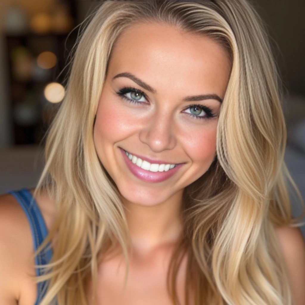 hot sexy blonde smiles 