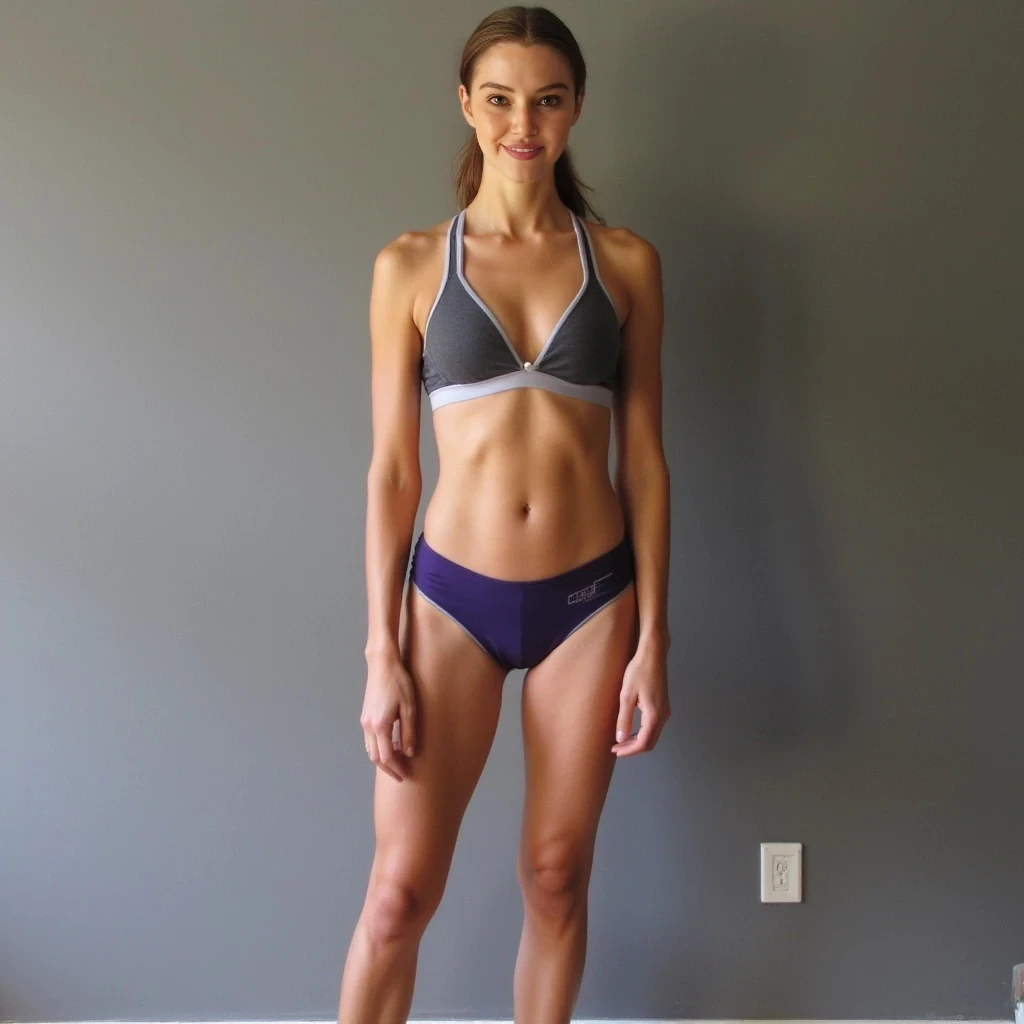 Girl next door, gymnast, yoga shorts
