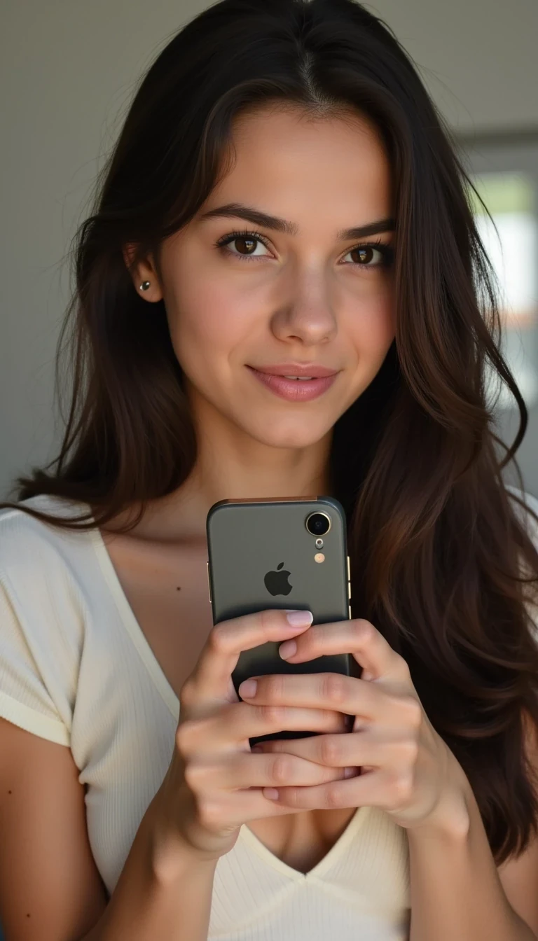 iphone portrait of CSTMDL woman