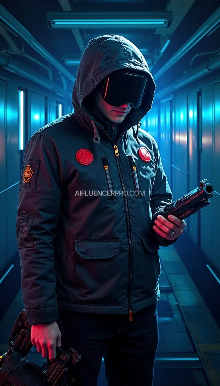 futuristic poster for cyber threat 